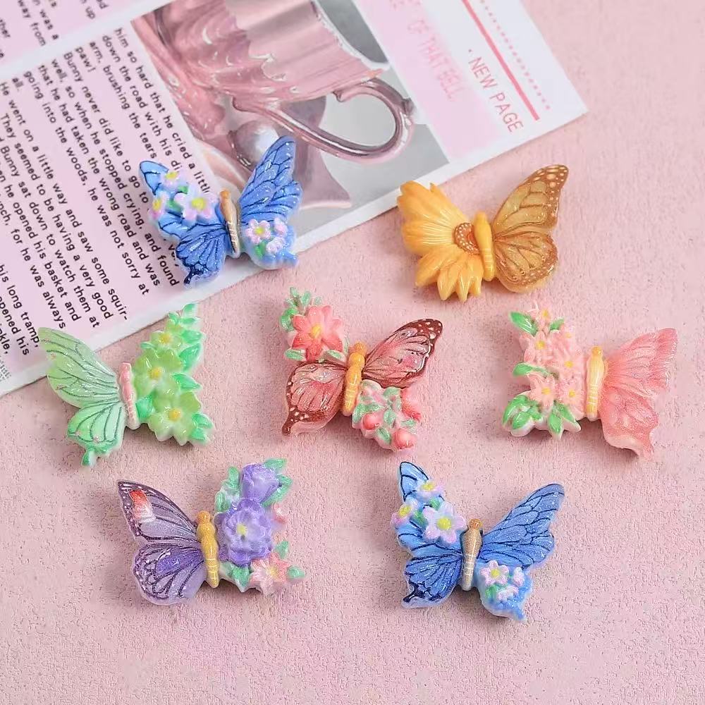 Yv060【presale】Colorful Butterfly Resin DIY Craft