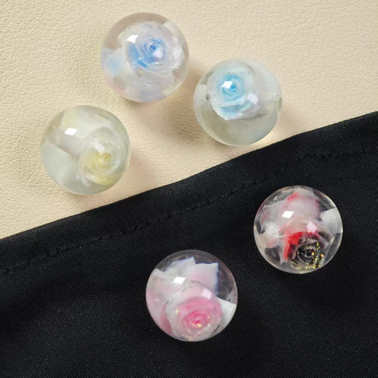 E127【5pcs】 16mm resin beads