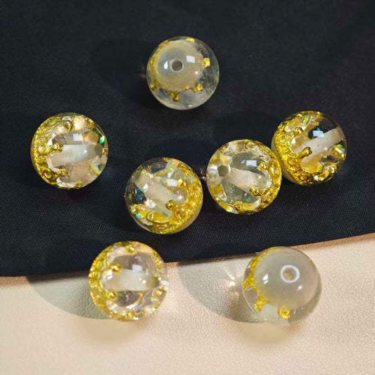 E143【5pcs】 16mm resin beads