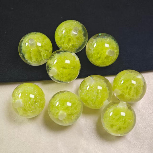 E154【5pcs】 16mm resin beads