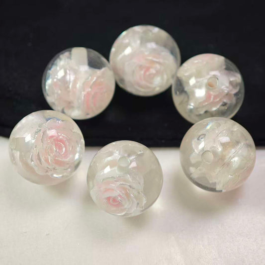 E155【5pcs】 16mm resin beads