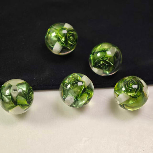 E158【5pcs】 16mm resin beads