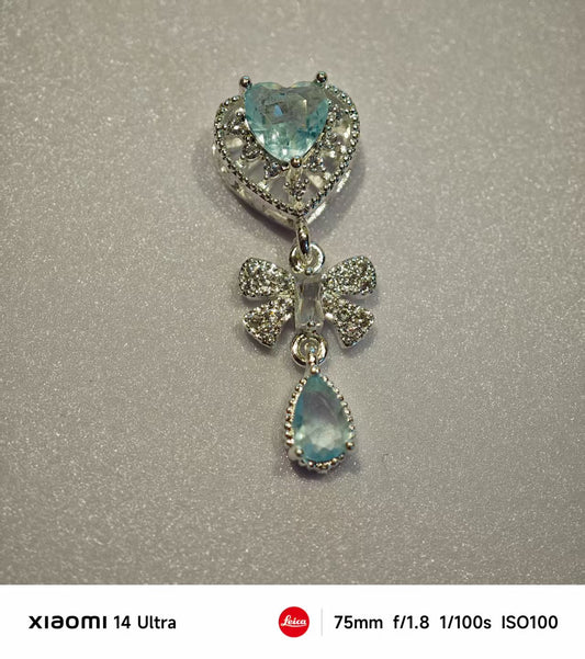 AJ411 25mm Heart Charm Pendant