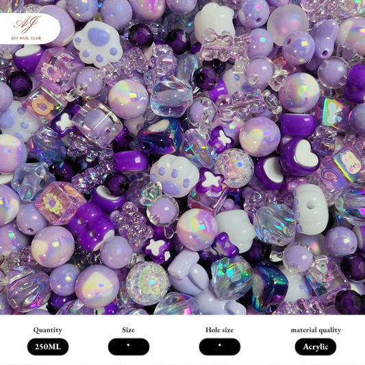 B427 purple beads mix