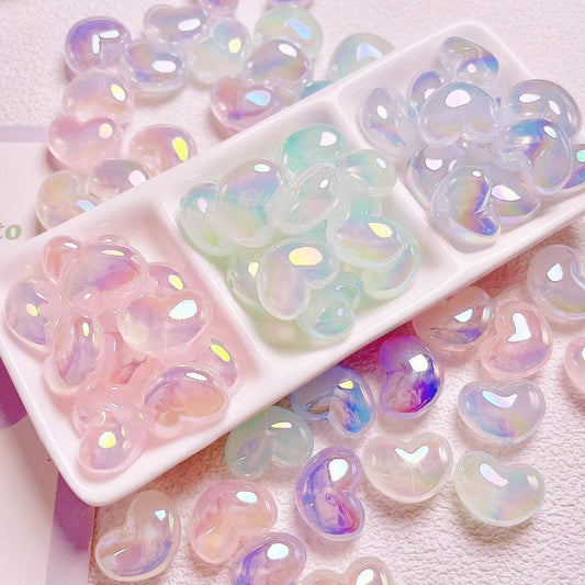 A0773 transparent heart beads（pre-sale）