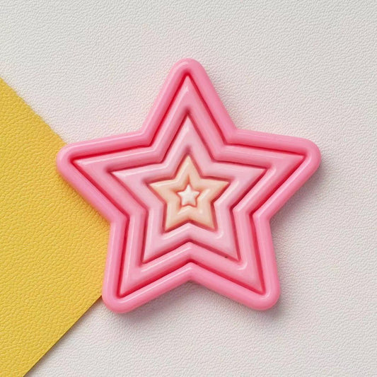 B514 Pink five-pointed star