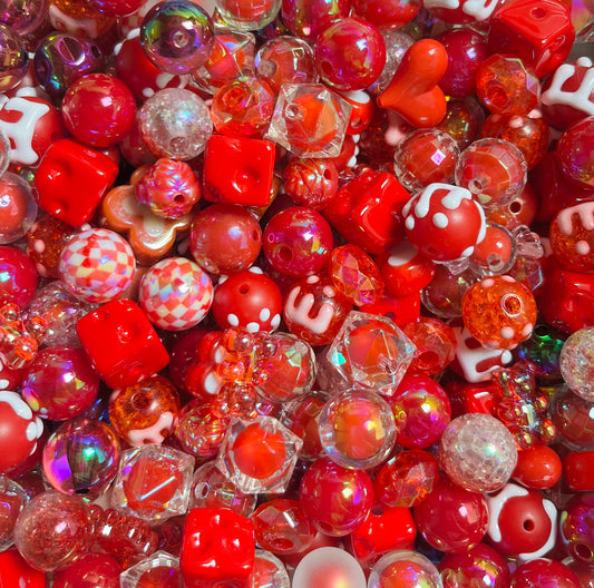 B601 Red beads mix