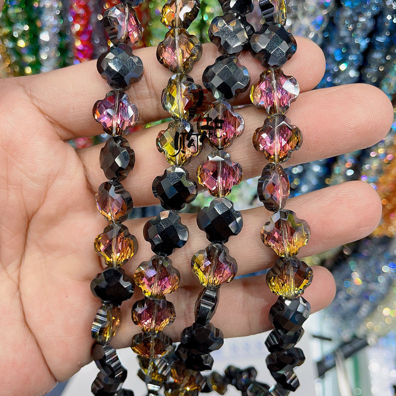 B695 clover crystal beads——phantom