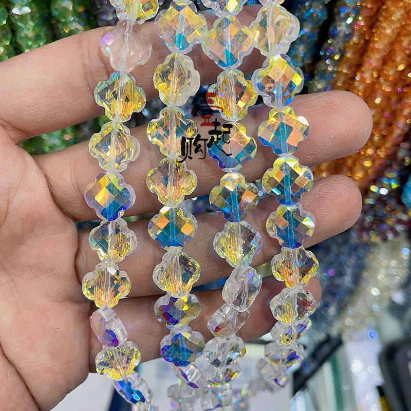 B696 clover crystal beads—— polar light