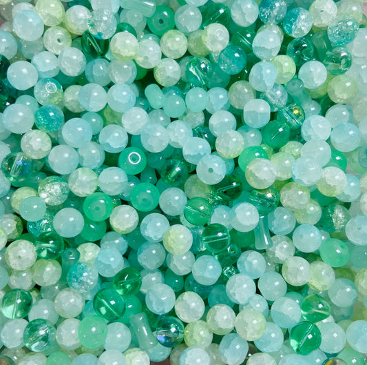 B715 teal beads mix