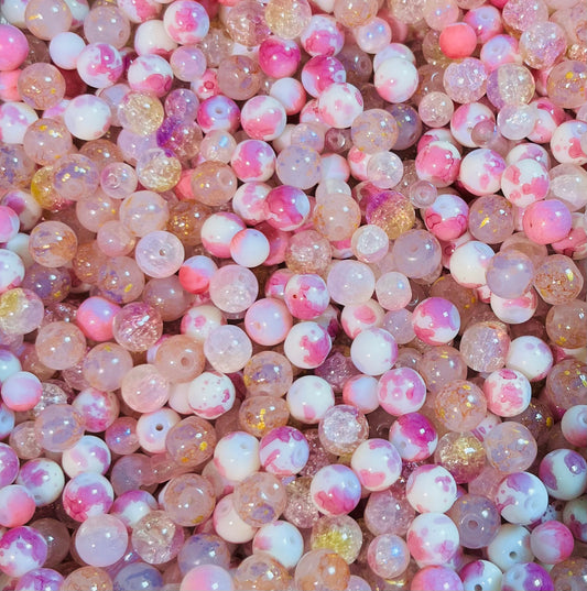 B800  dry rose beads mix