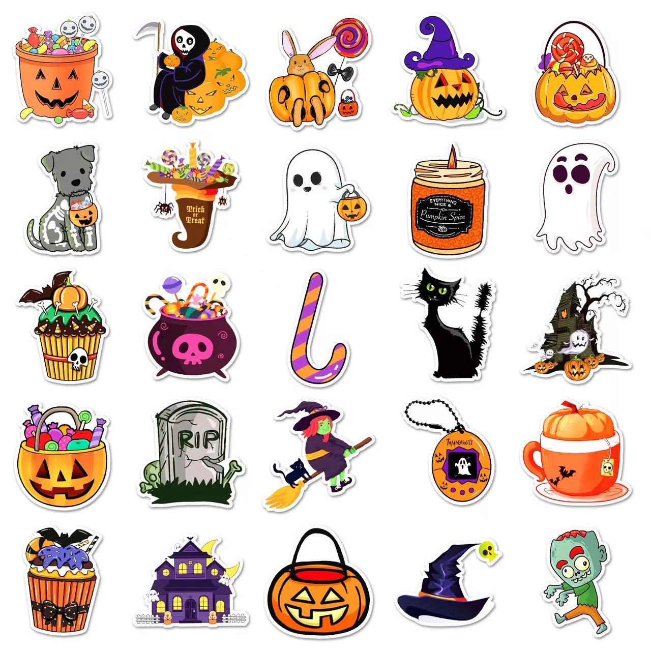 J015 【Ready stock】Halloween sticker