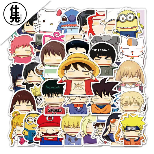 J016 【Ready stock】Cartoon face pinching sticker