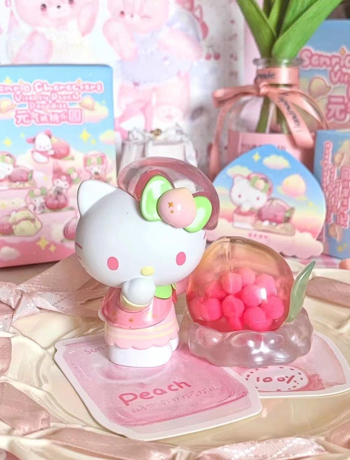 J018 【Ready stock】 Pink peach san Garage Kit