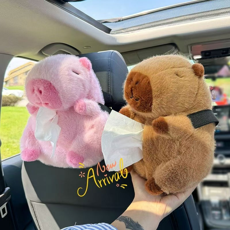 J022 【Ready stock】Capybara Car tissue box