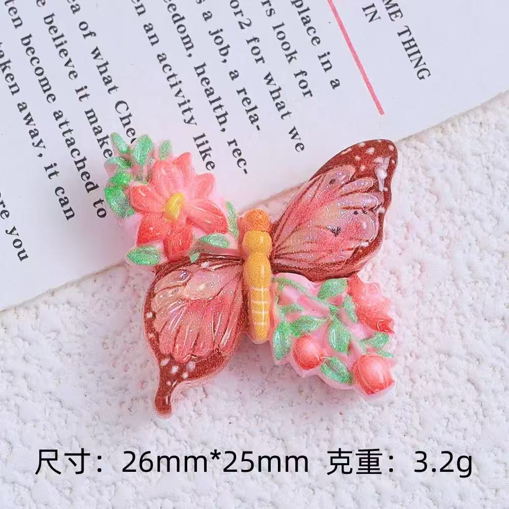 Yv060【presale】Colorful Butterfly Resin DIY Craft