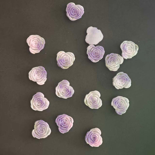 Z035  10pcs soft rubber flowers