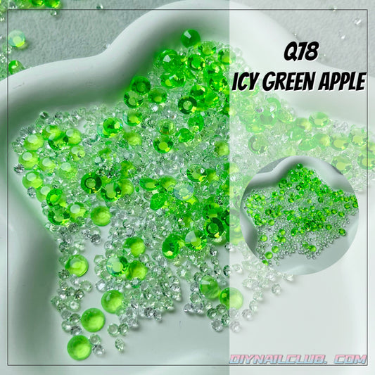 B031 icy green apple resin diamond mix