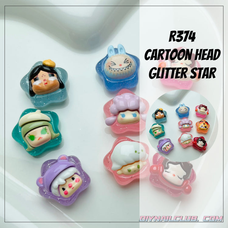 A0001【PRE-SALE】 cartoon head  glitter star