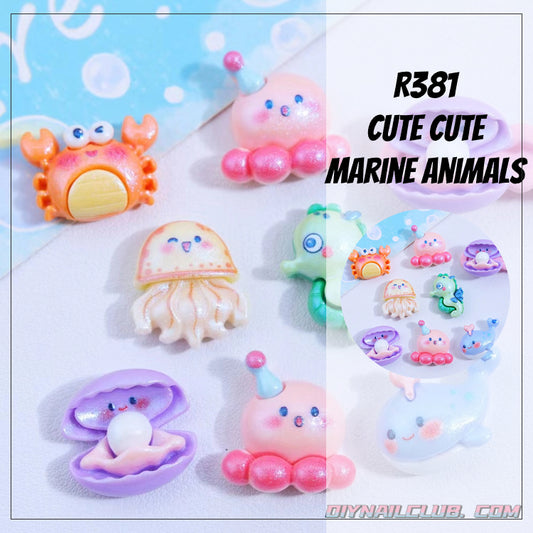B377 Cute cute marine animals