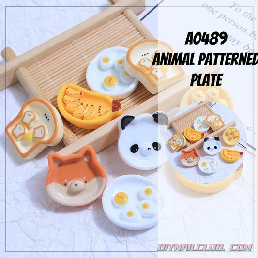 A0555 Animal patterned  plate(PRE-SALE)