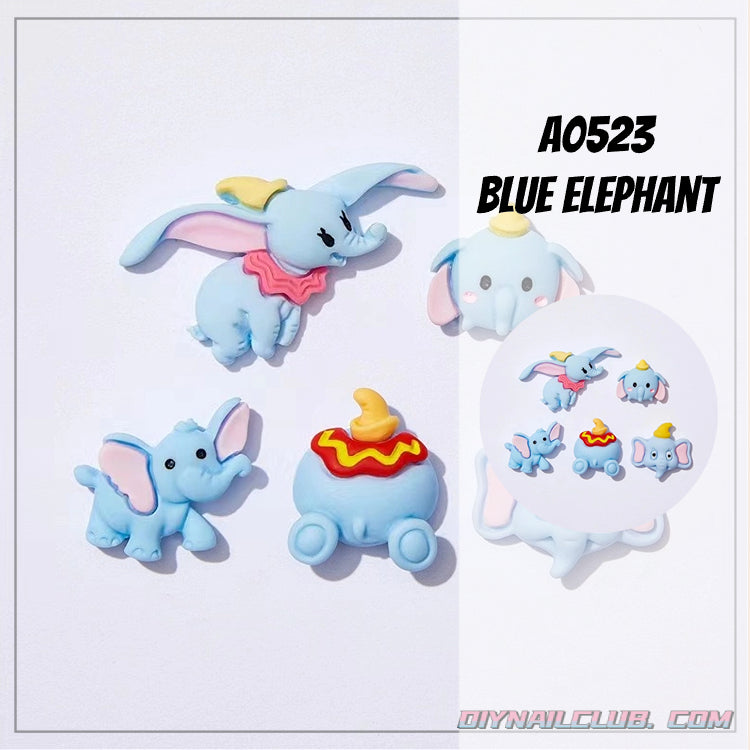 B076 blue elephant