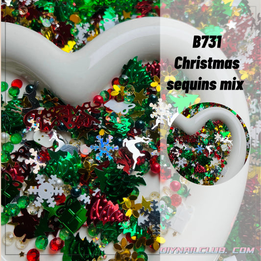 B200 Christmas  sequins mix