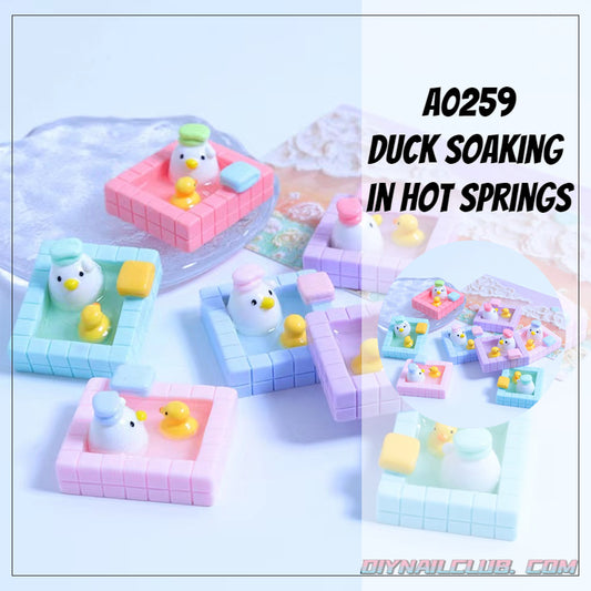 A0555 Duck Soaking  in Hot Springs(PRE-SALE)