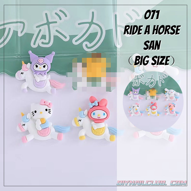 A0555  san riding unicorn （big size）