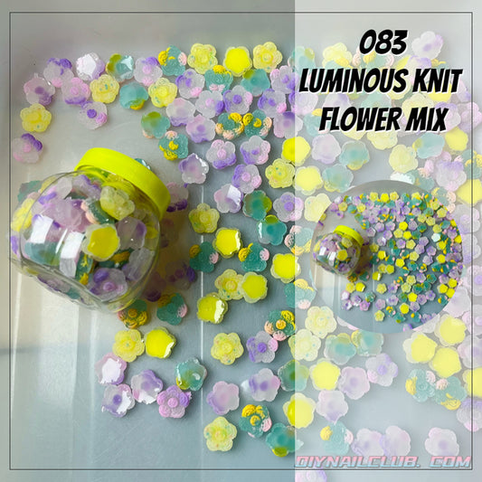 B013 luminous knit  flower mix