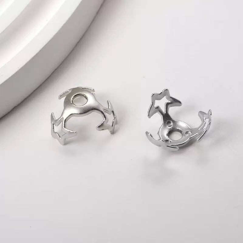 AJ263 55pcs 16mm Star Spacer Beads - DIY Jewelry Making Craft Findings ﻿ ﻿