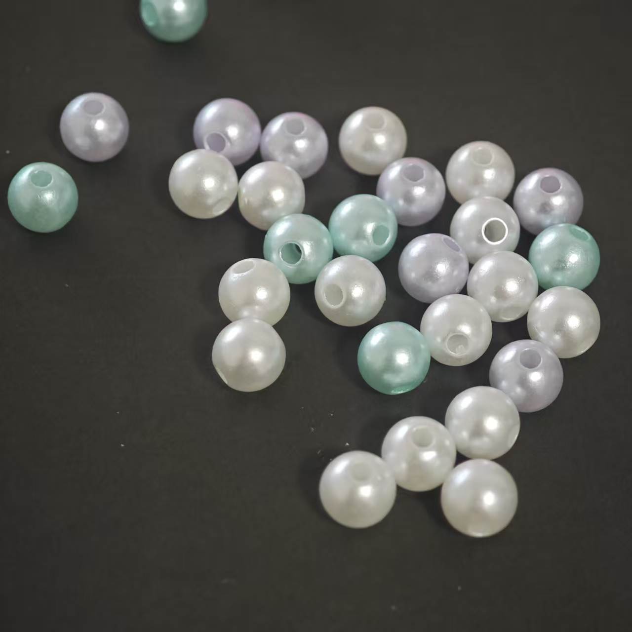 Z001【100pcs】7.5mm resin bead