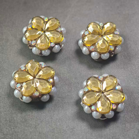 新007 2 Pcs 23.9mm Alloy Beads