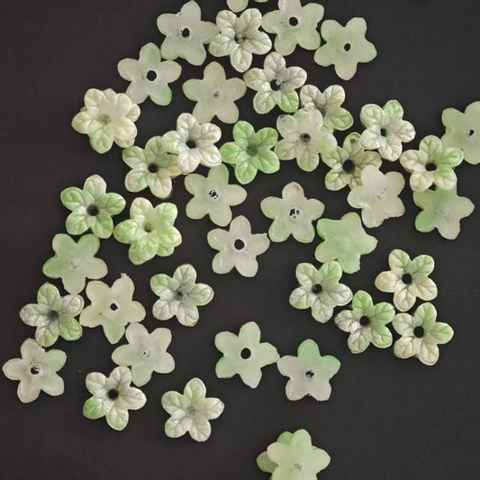 Z034  40pcs soft rubber flowers