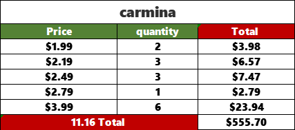 Z1116 carmina - checkout link