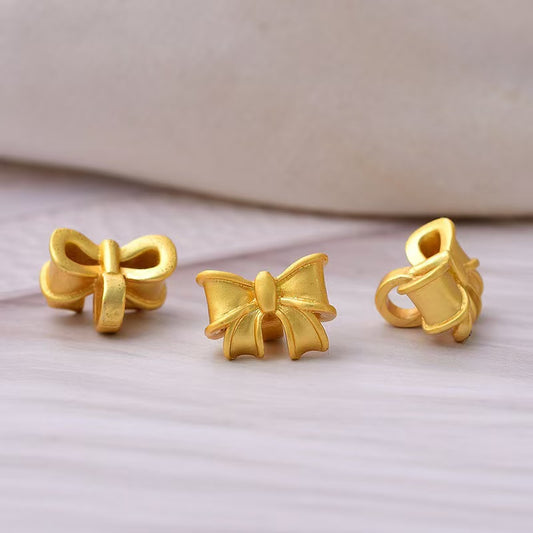 J320【ready stock】bow copper charm