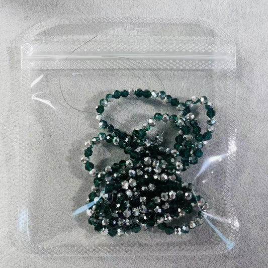 J150【Ready stock】4mm Christmas green pointy beads