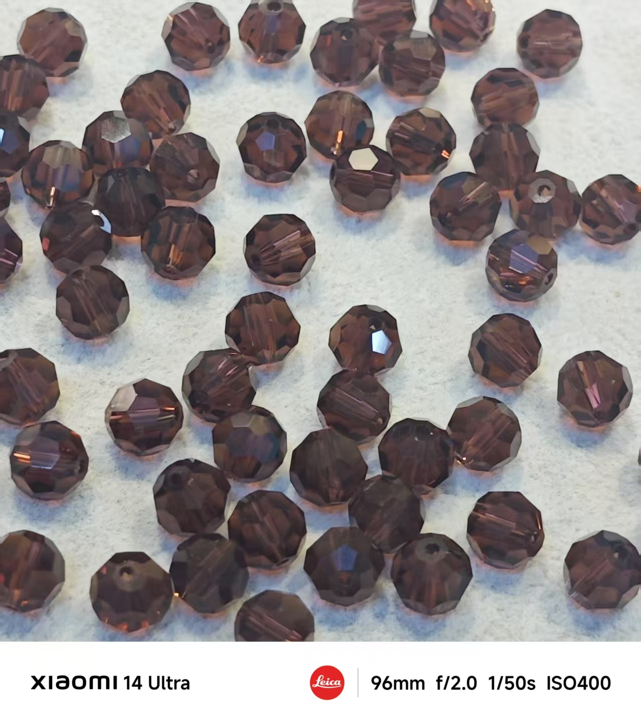 AJ345 【105pcs】 7mm Brown Resin Beads