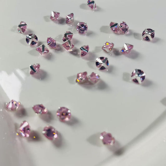 J133 【Ready stock】pink zircon