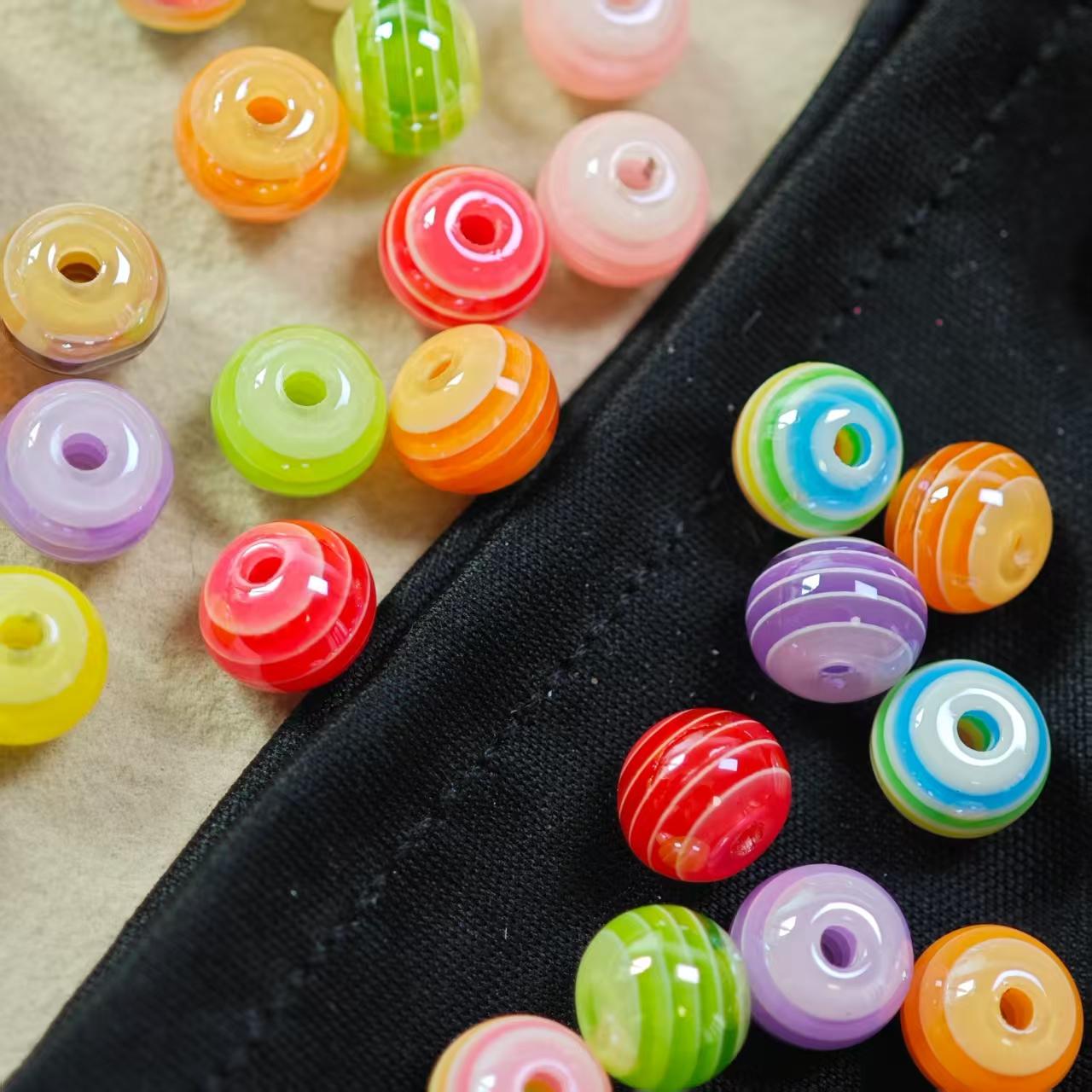 B027【25pcs】 8mm  resin beads