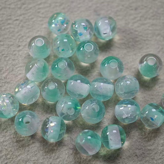 D002【25pcs】 6mm resin beads