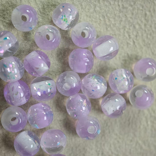 D005【25pcs】 6mm resin beads