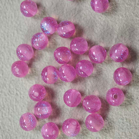 D009【25pcs】 6mm resin beads