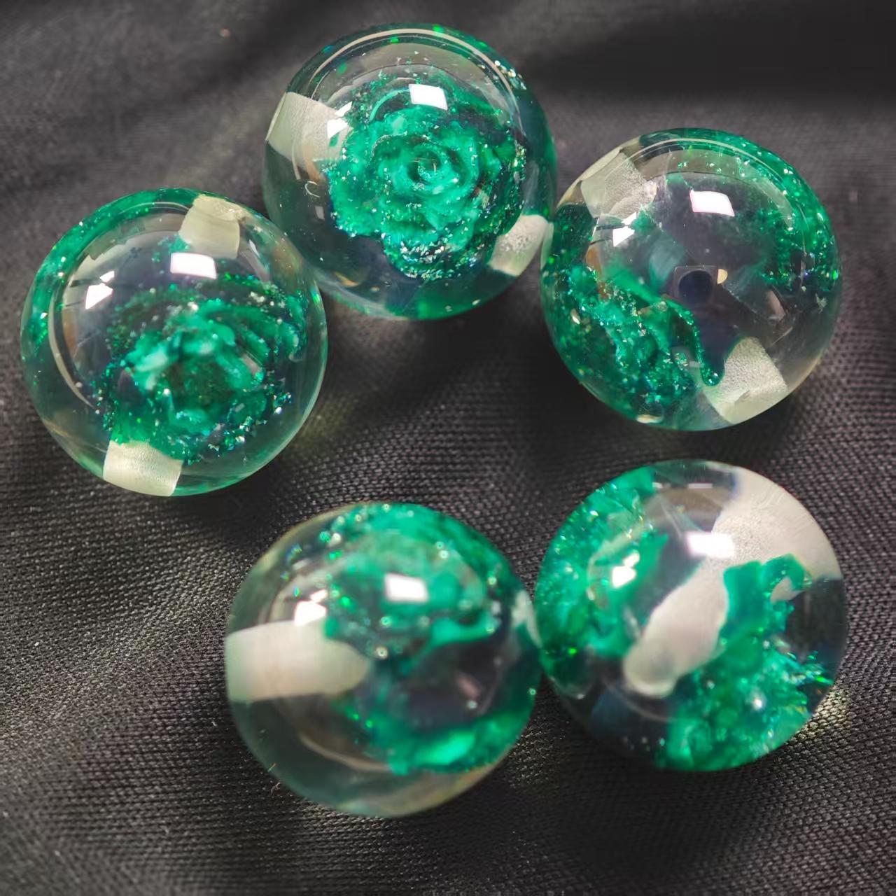 E003【5pcs】 16mm resin beads