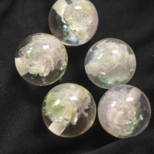 E004【5pcs】 16mm resin beads