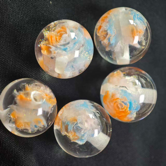 E005【5pcs】 16mm resin beads