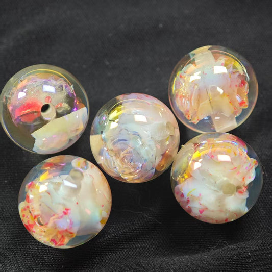 E014【5pcs】 16mm resin beads