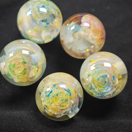 E017【5pcs】 16mm resin beads
