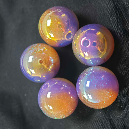 E027【5pcs】 16mm resin beads