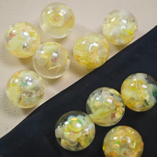 E032【5pcs】 16mm resin beads